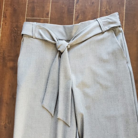 ZARA Womens Tie Capri Pants Size Medium NWT - Picture 10 of 13